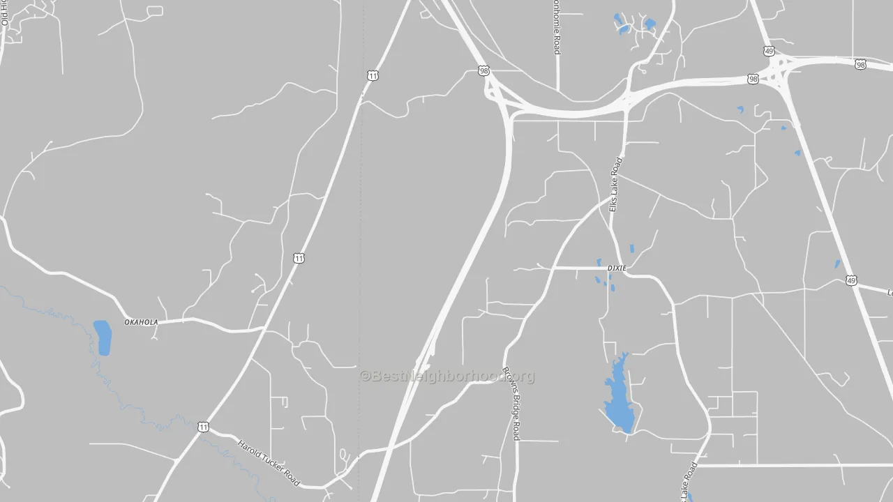 Transit Grade map of Dixie, MS