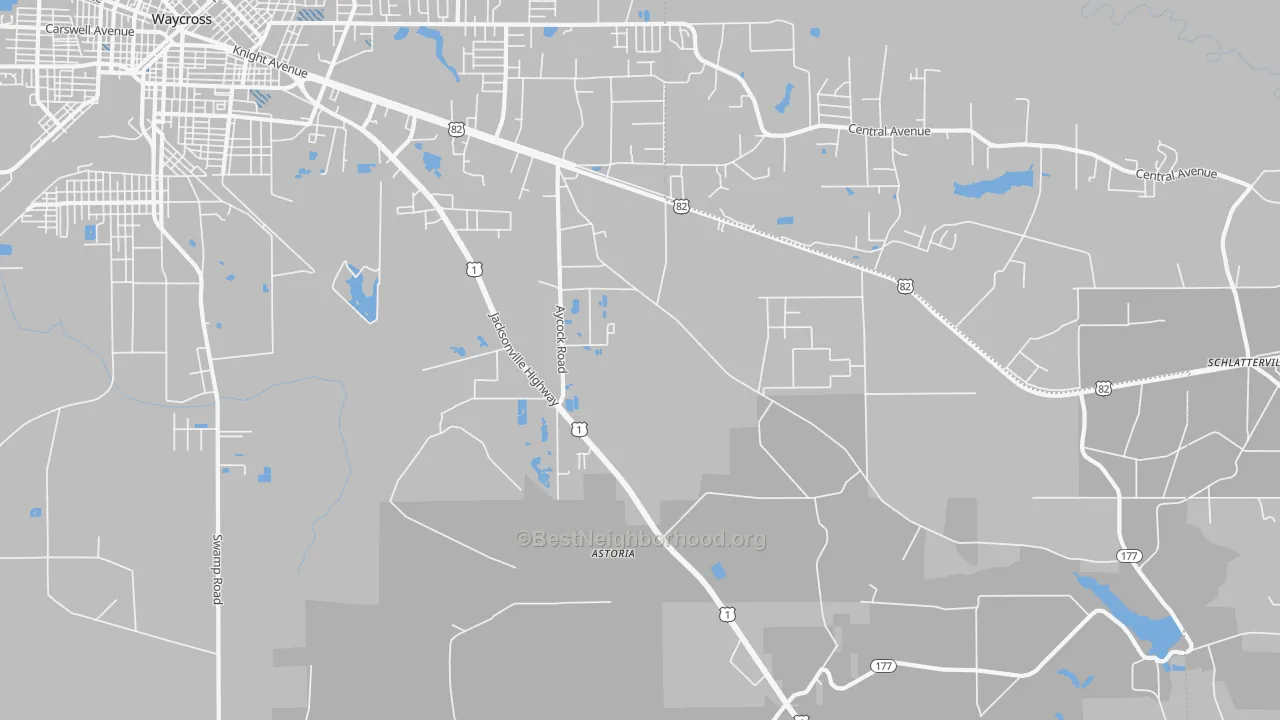 Transit Grade map of Dixie Union, GA
