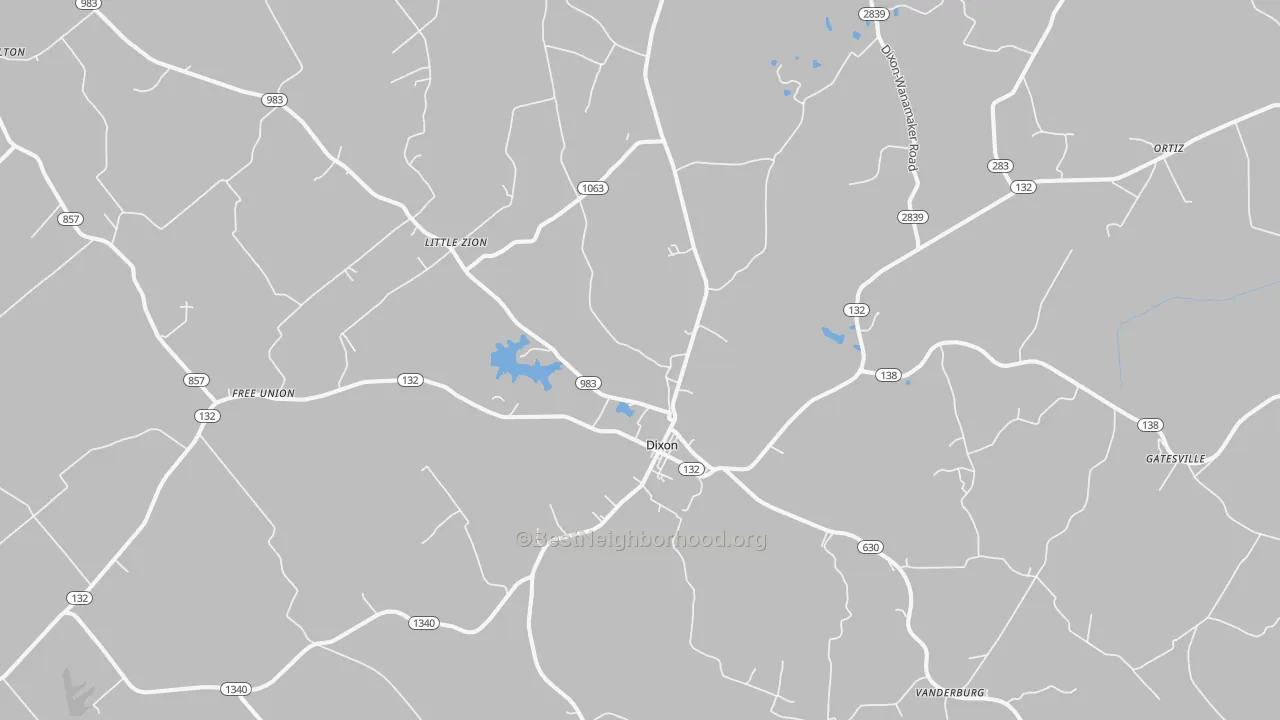 Transit Grade map of Dixon, KY