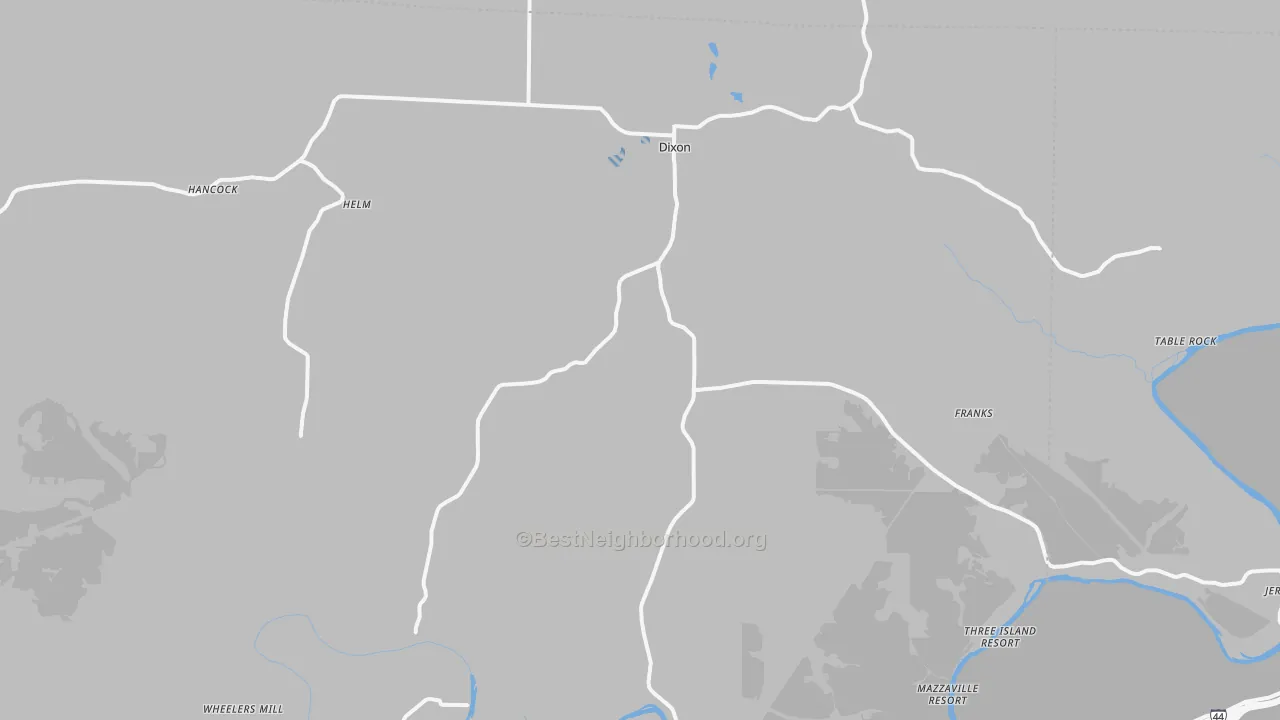 Transit Grade map of Dixon, MO