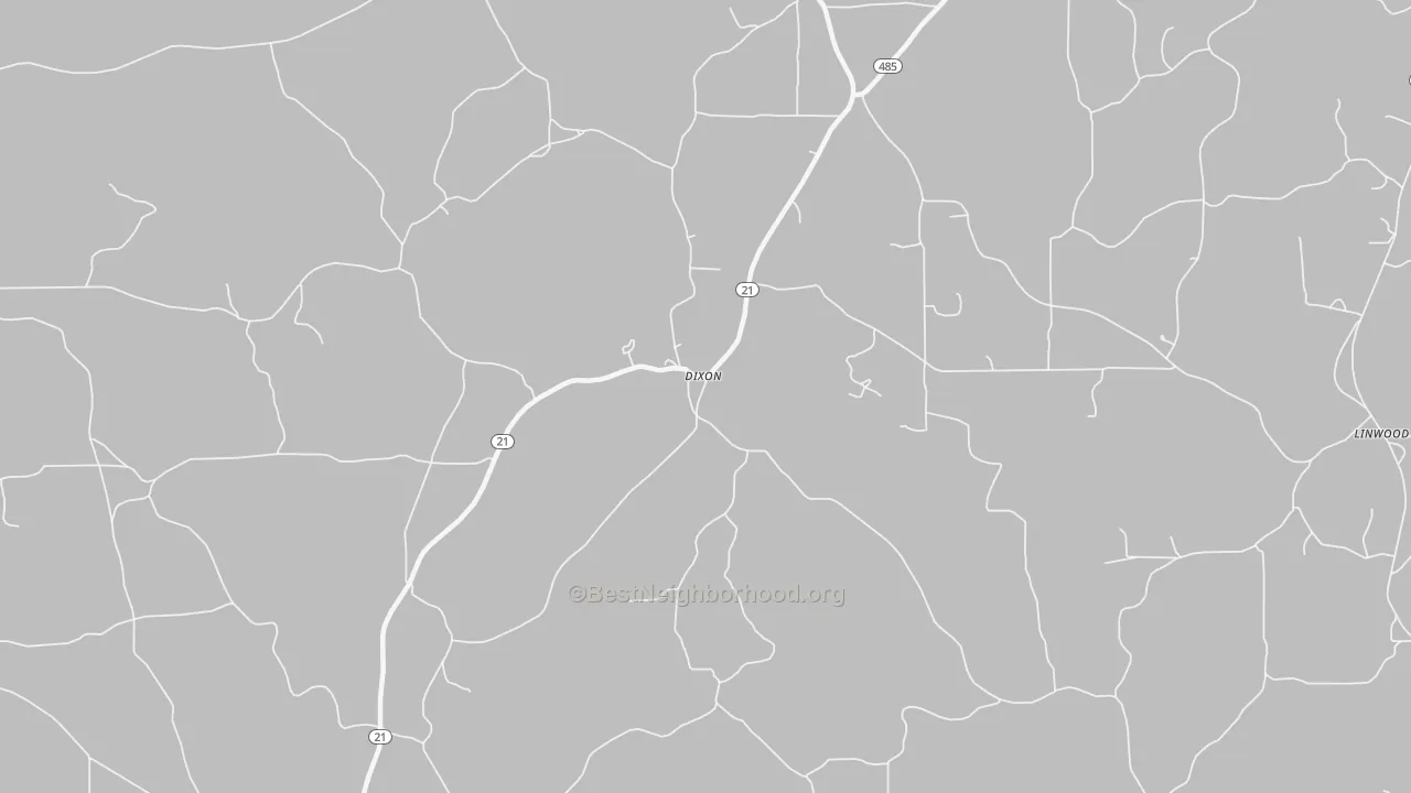 Transit Grade map of Dixon, MS