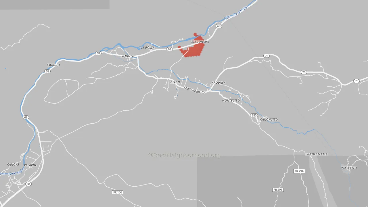 Transit Grade map of Dixon, NM