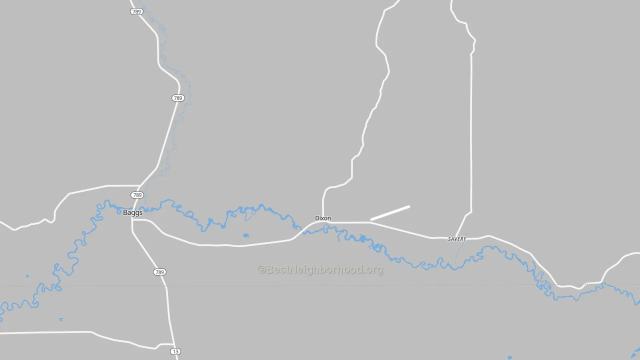 Transit Grade map of Dixon, WY