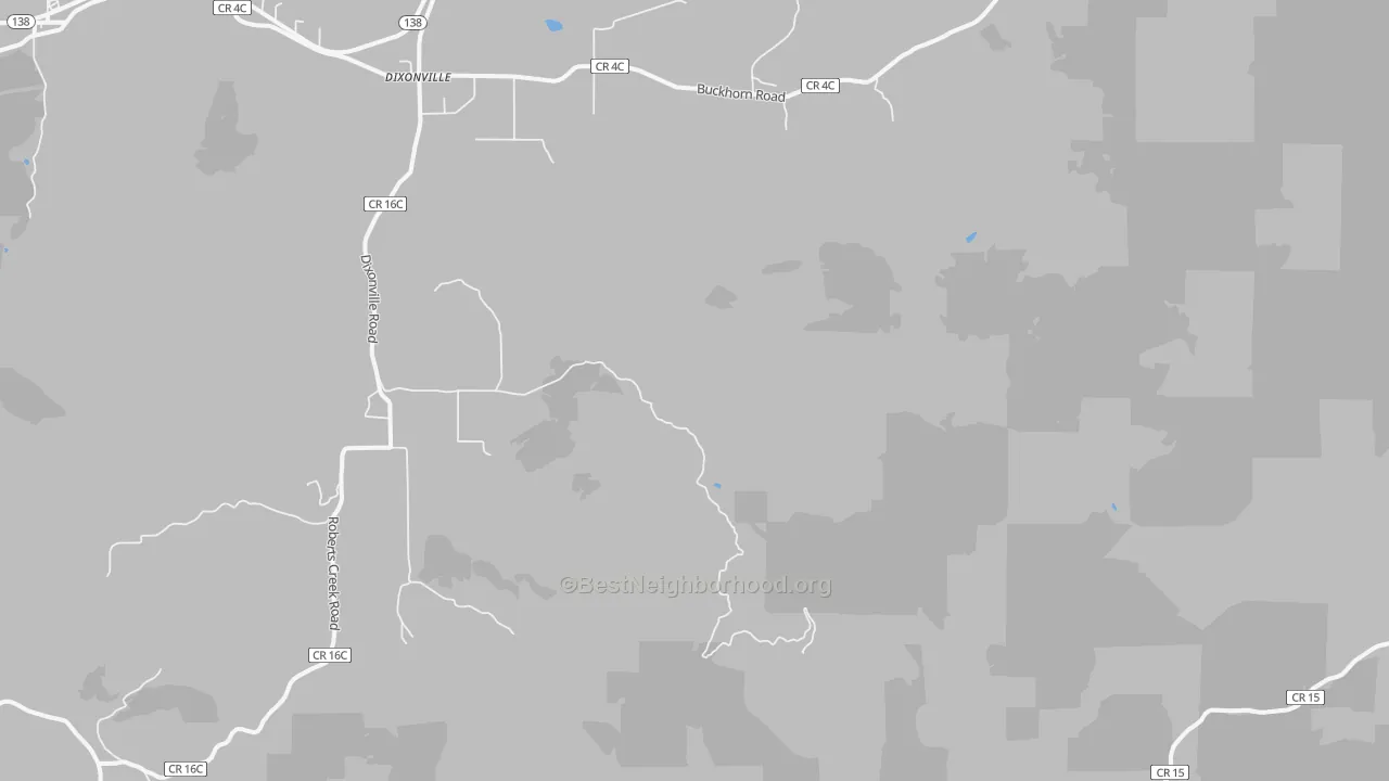 Transit Grade map of Dixonville, OR