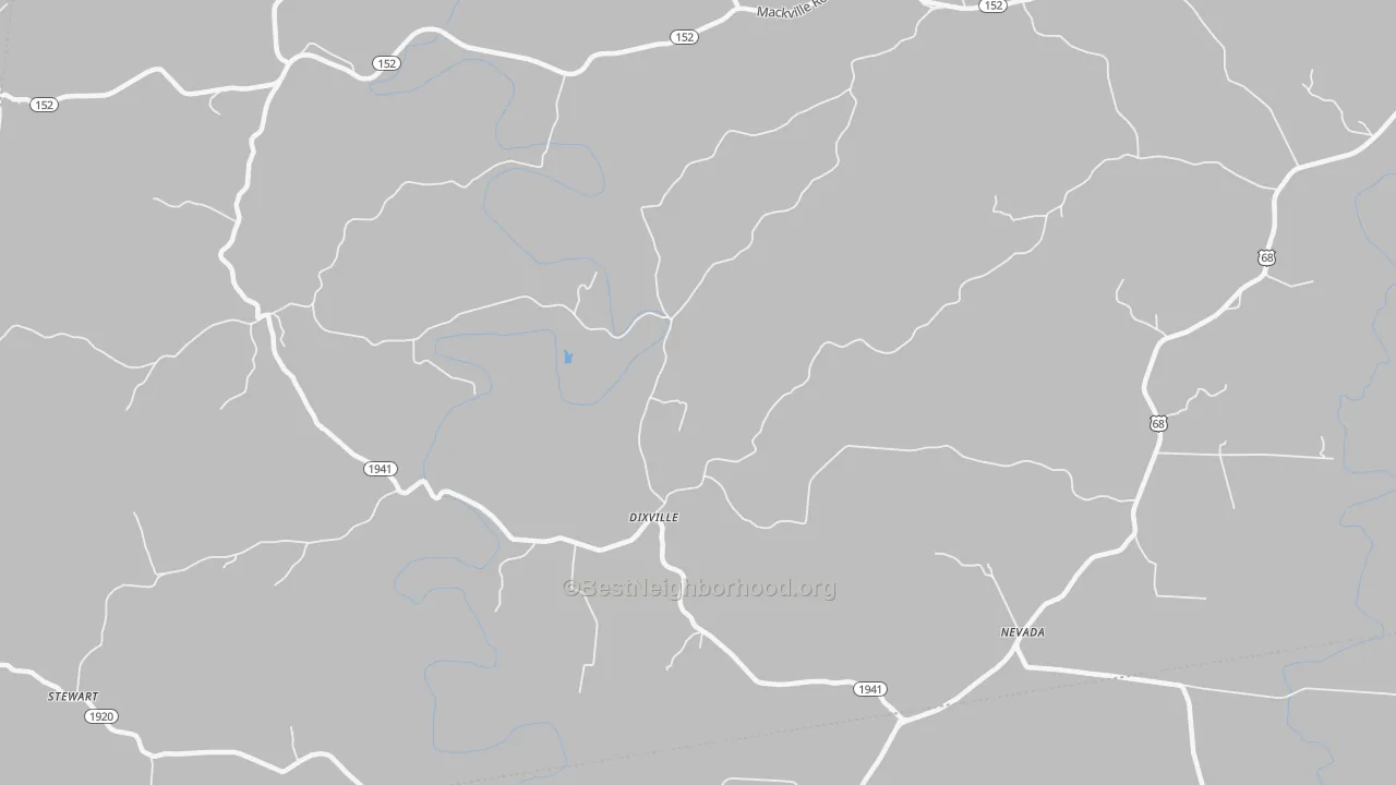 Transit Grade map of Dixville, KY