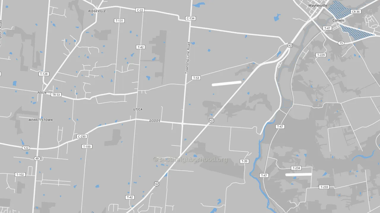 Transit Grade map of Dodds, OH
