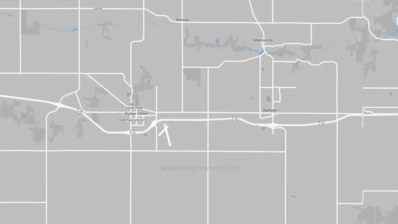 Transit Grade map of Dodge County, MN
