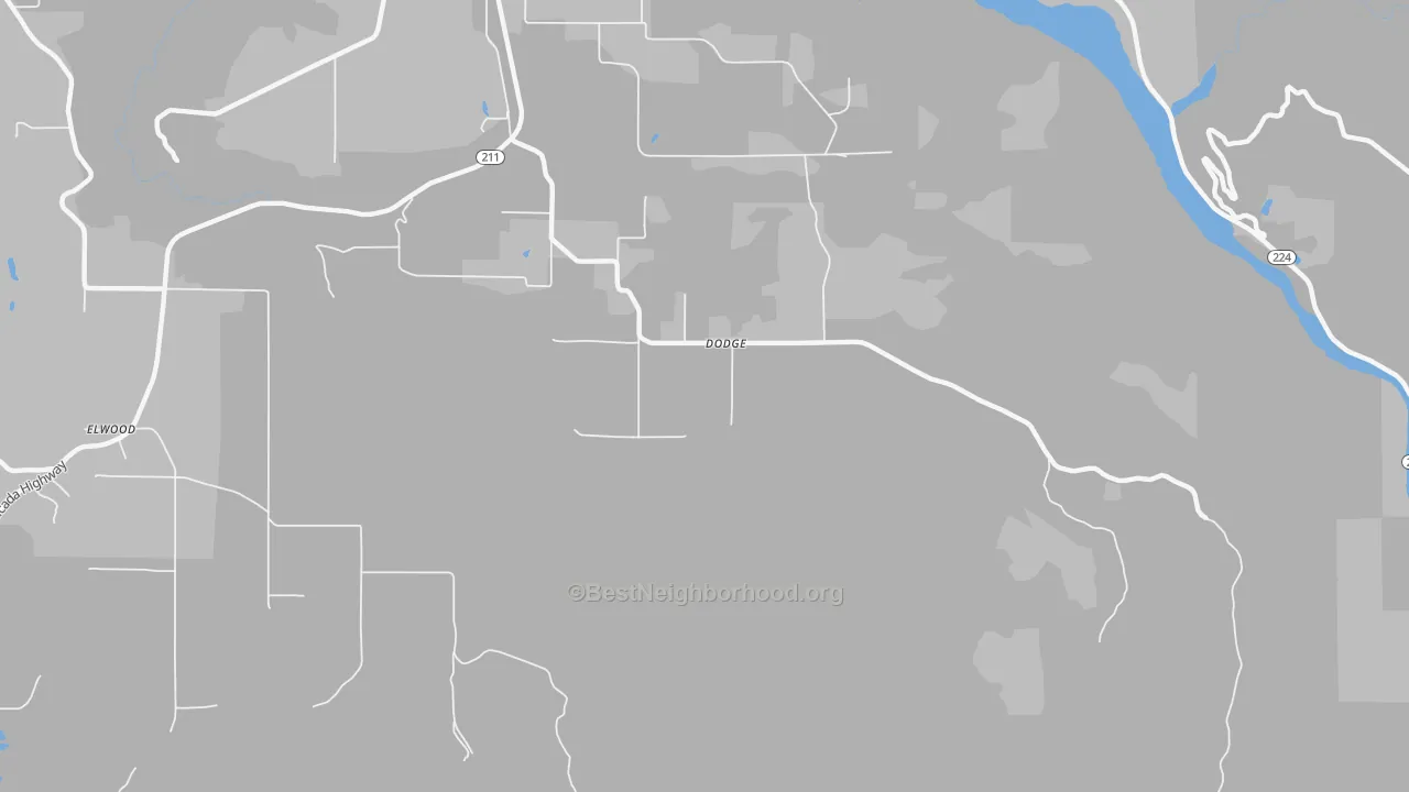 Transit Grade map of Dodge, OR