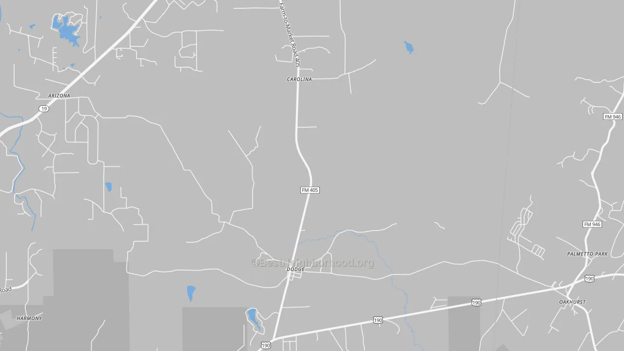 Transit Grade map of Dodge, TX