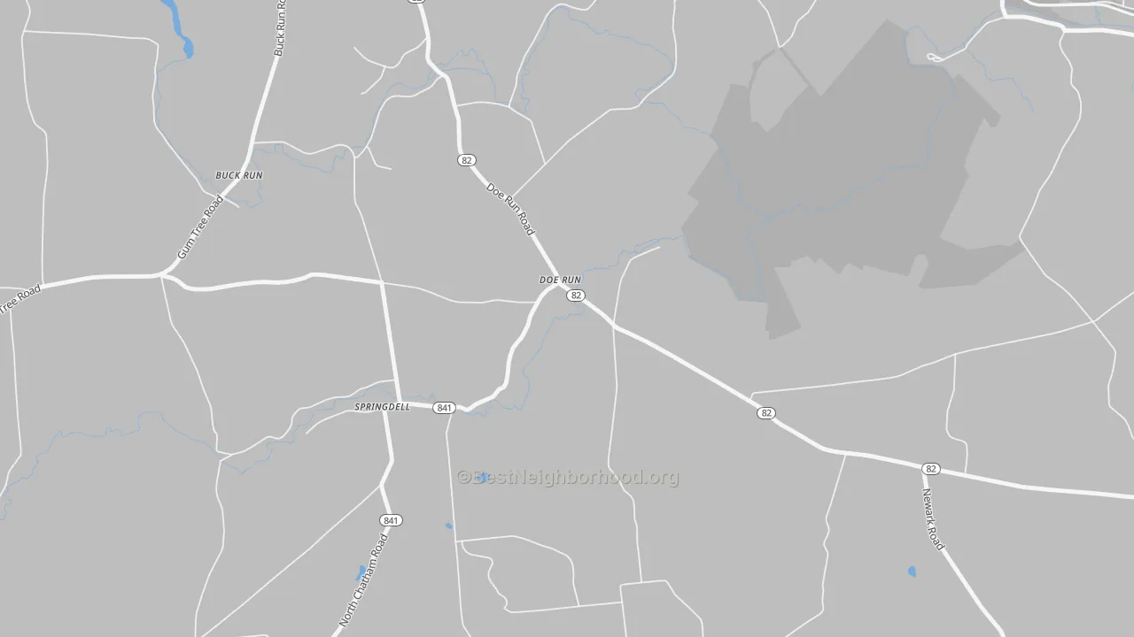 Transit Grade map of Doe Run, PA