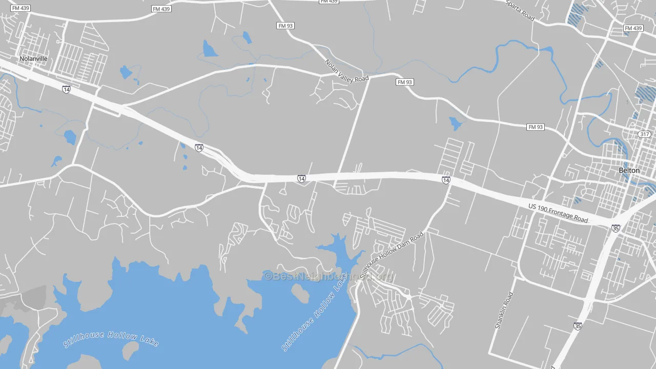 Transit Grade map of Dog Ridge, TX