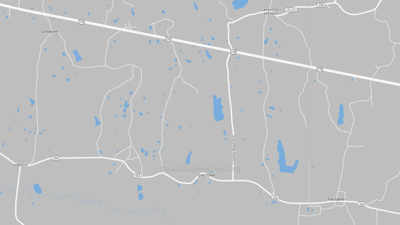 Transit Grade map of Dogtown, MS