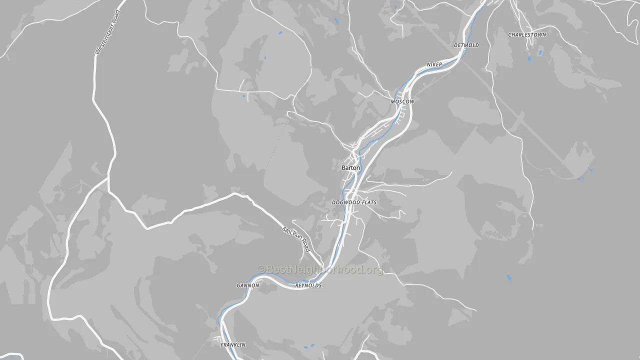 Transit Grade map of Dogwood Flats, MD