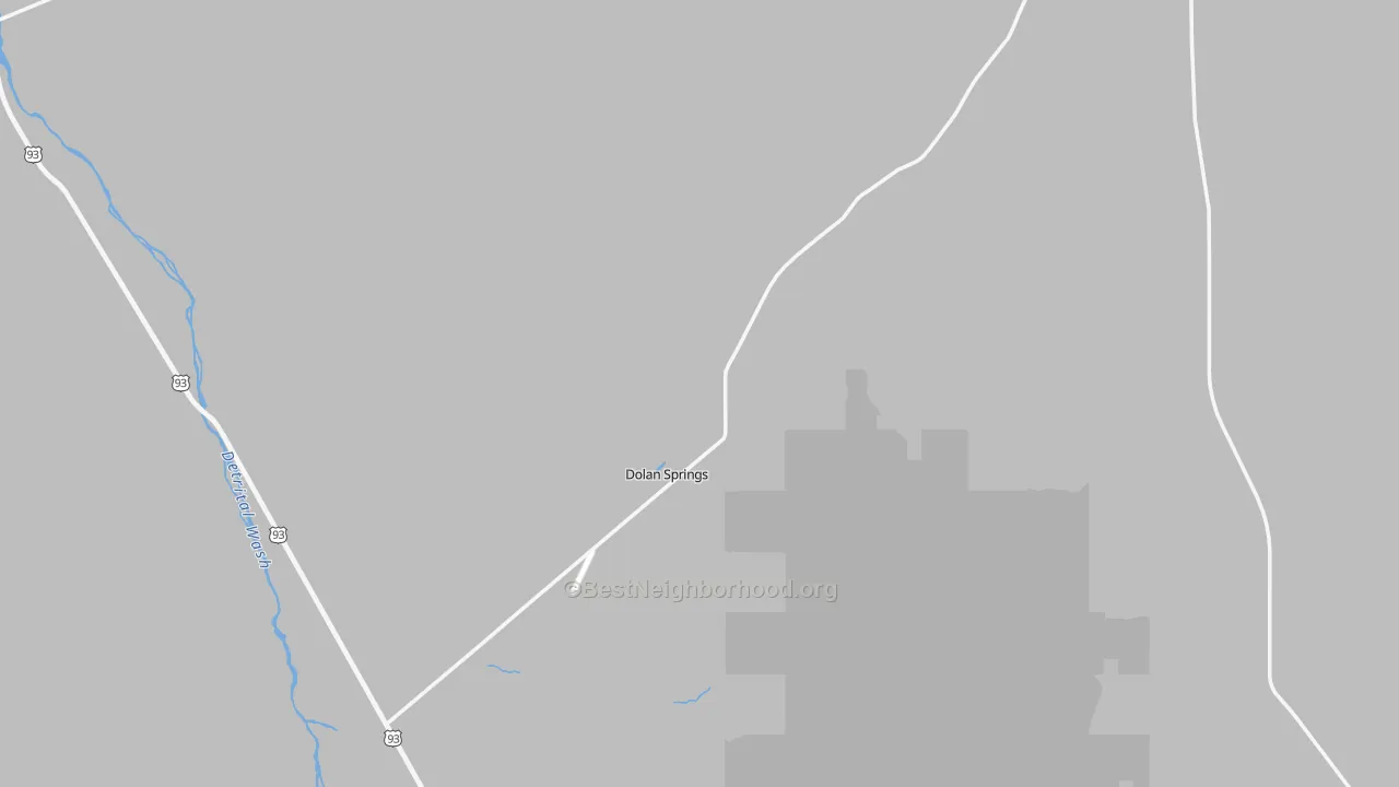 Transit Grade map of Dolan Springs, AZ