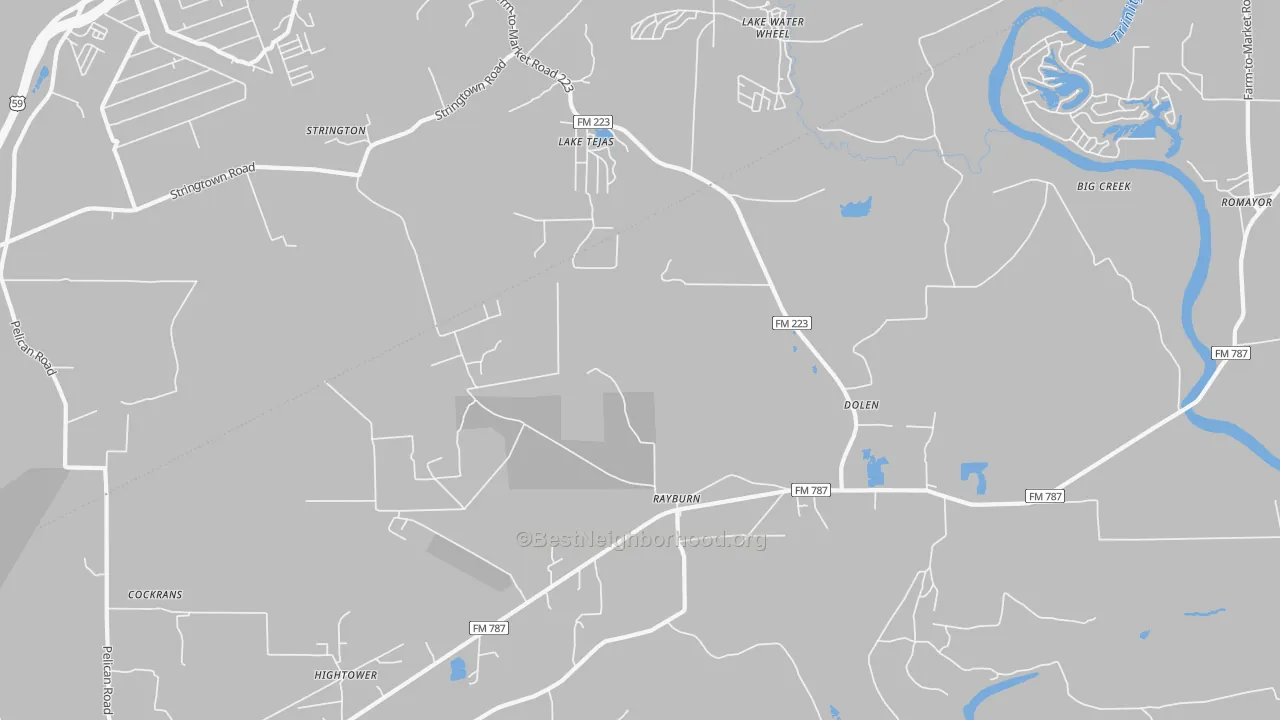Transit Grade map of Dolen, TX