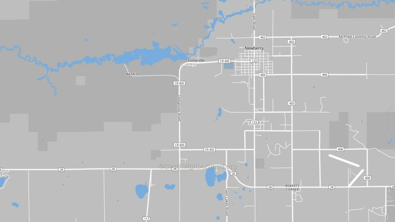 Transit Grade map of Dollarville, MI