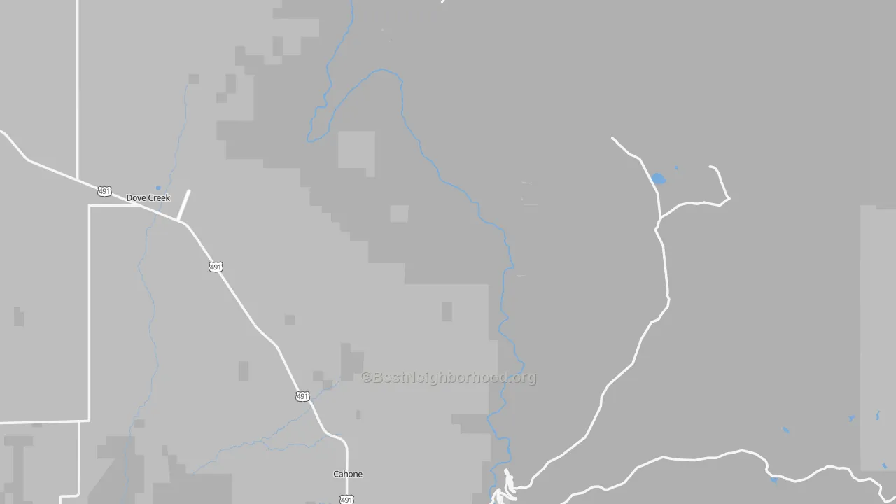 Transit Grade map of Dolores County, CO