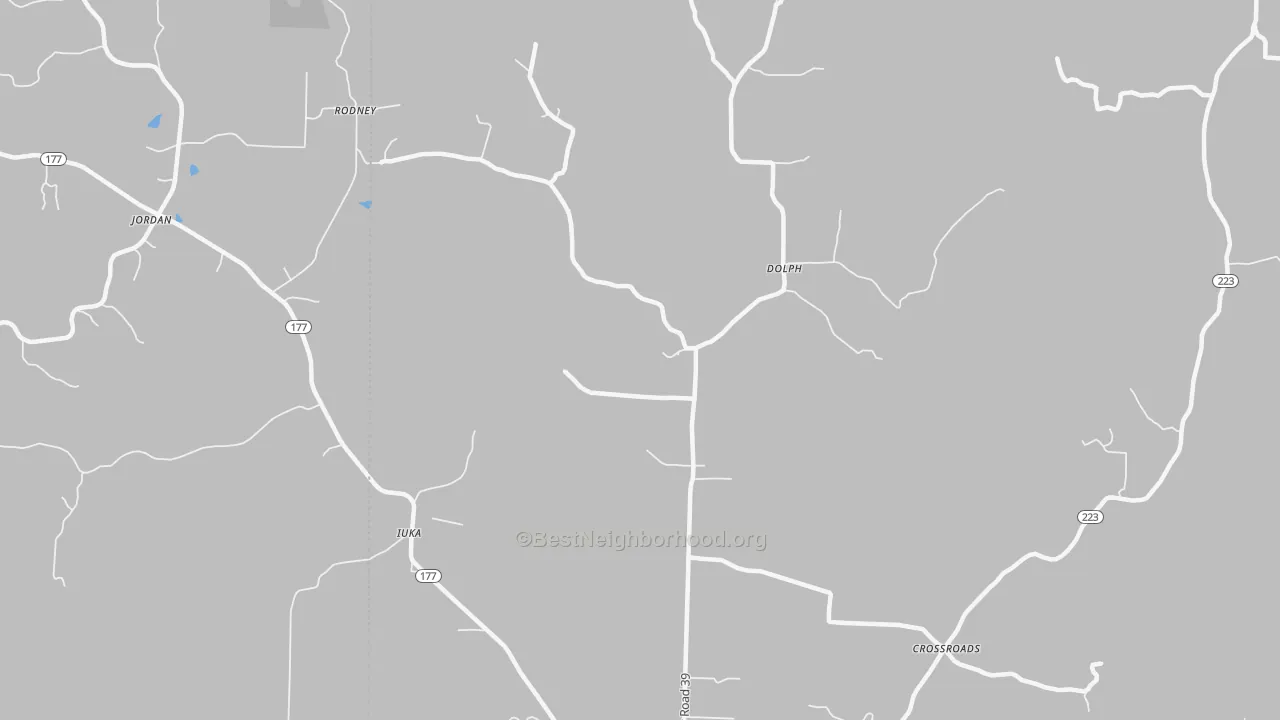 Transit Grade map of Dolph, AR