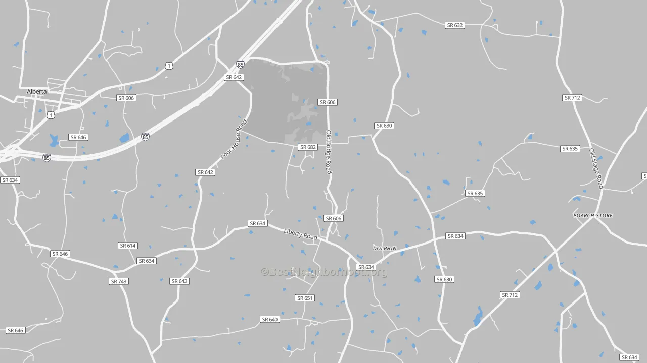 Transit Grade map of Dolphin, VA