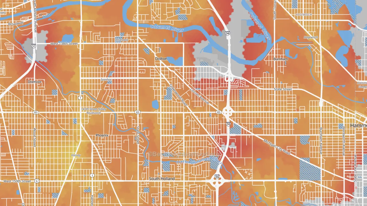 Transit Grade map of Dolton, IL