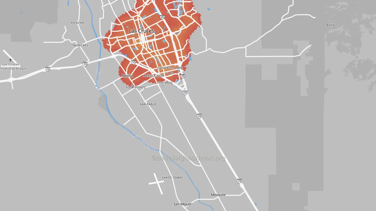 Transit Grade map of Dona Ana County, NM