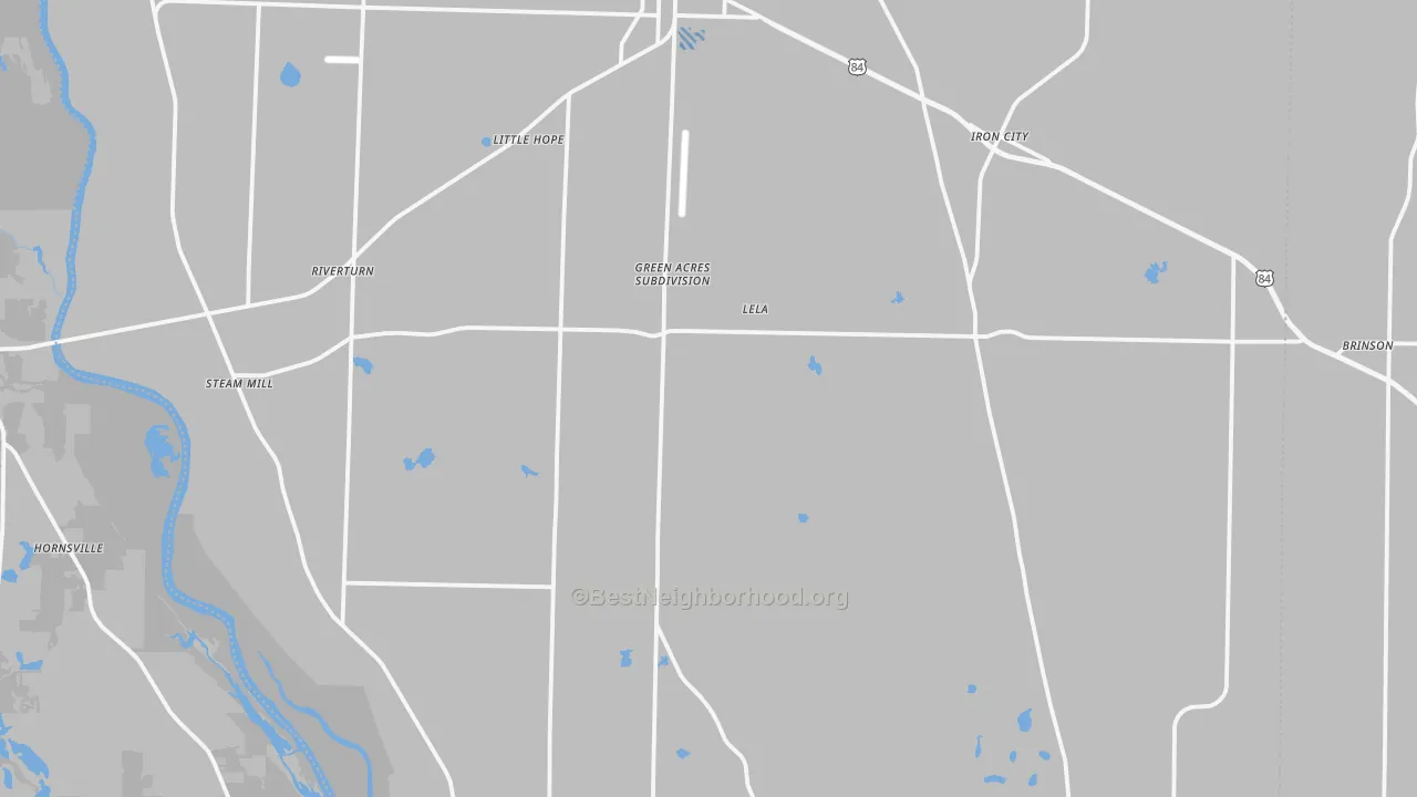 Transit Grade map of Donalsonville, GA