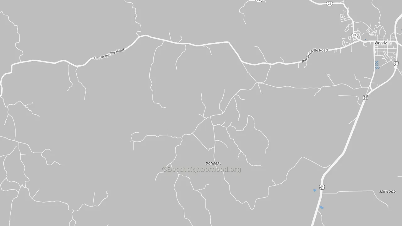 Transit Grade map of Donegal, MS
