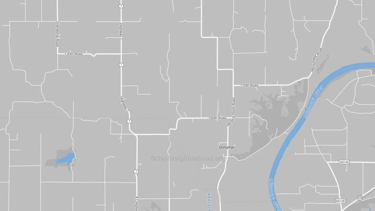Transit Grade map of Doniphan, KS