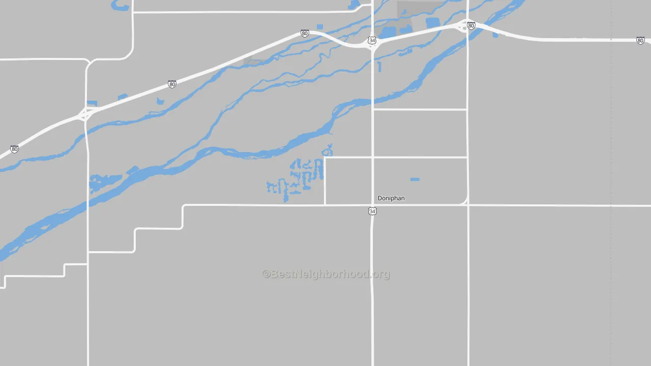 Transit Grade map of Doniphan, NE