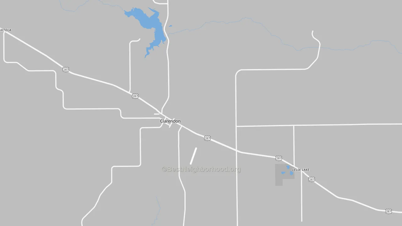Transit Grade map of Donley County, TX