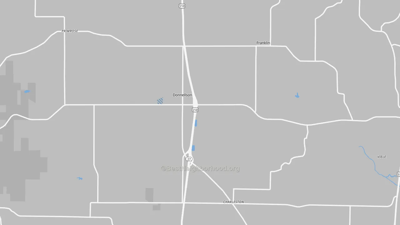 Transit Grade map of Donnellson, IA