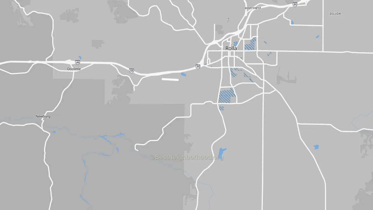 Transit Grade map of Doolittle, MO