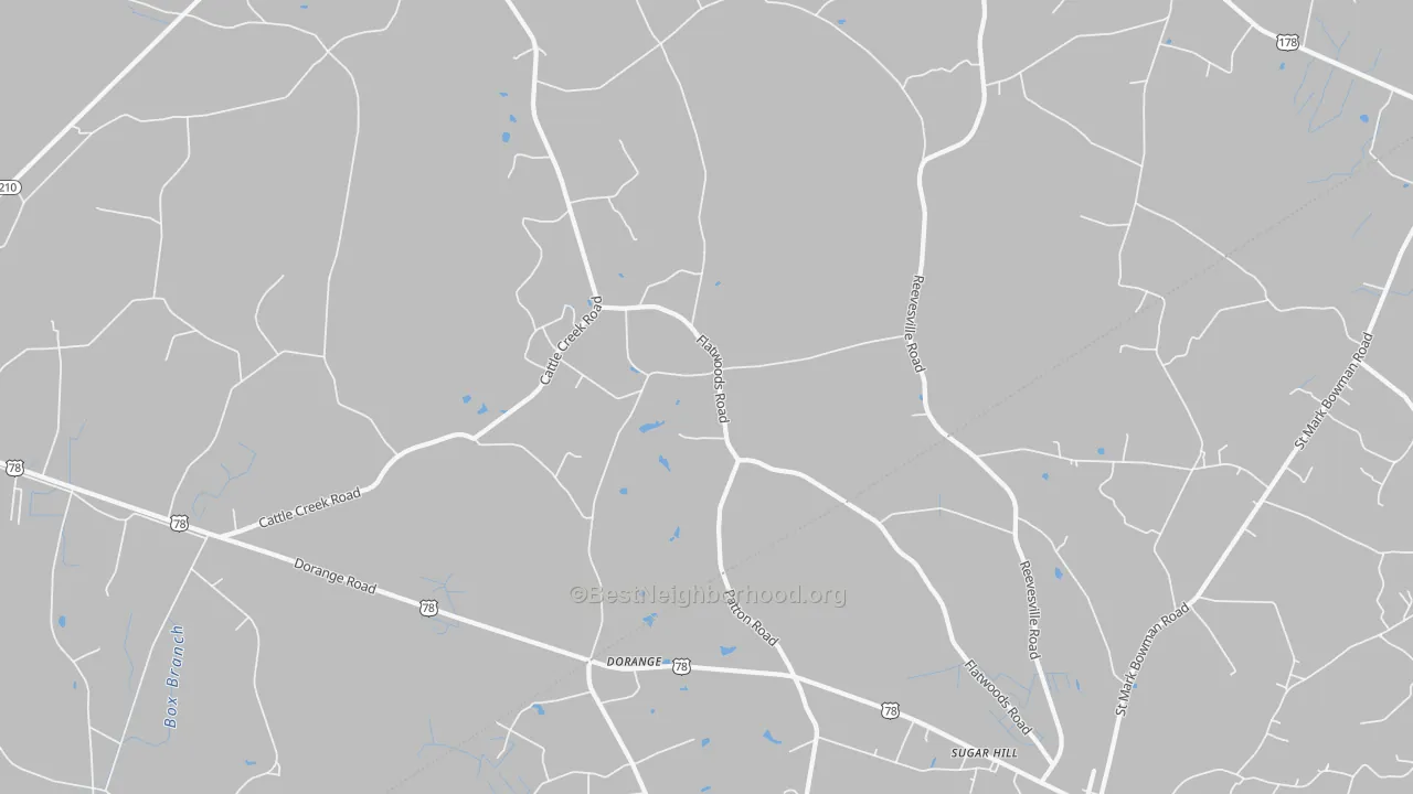 Transit Grade map of Dorange, SC