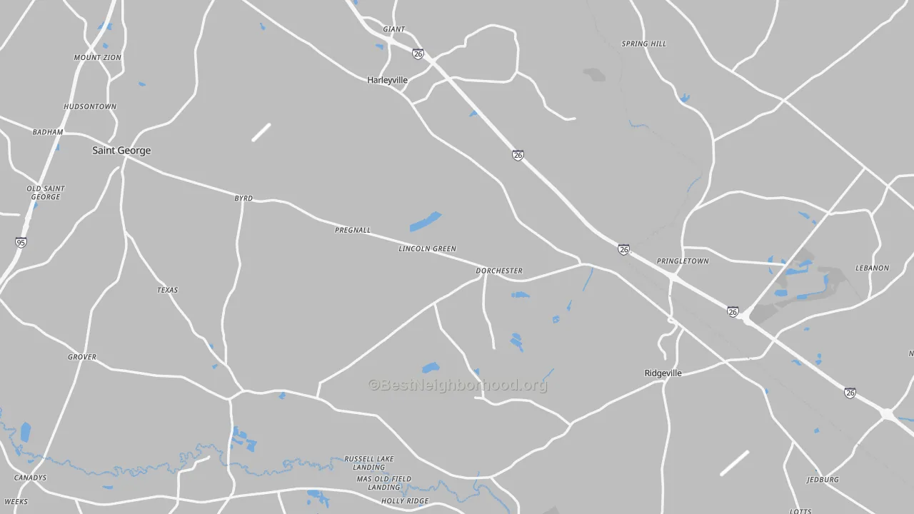 Transit Grade map of Dorchester, SC