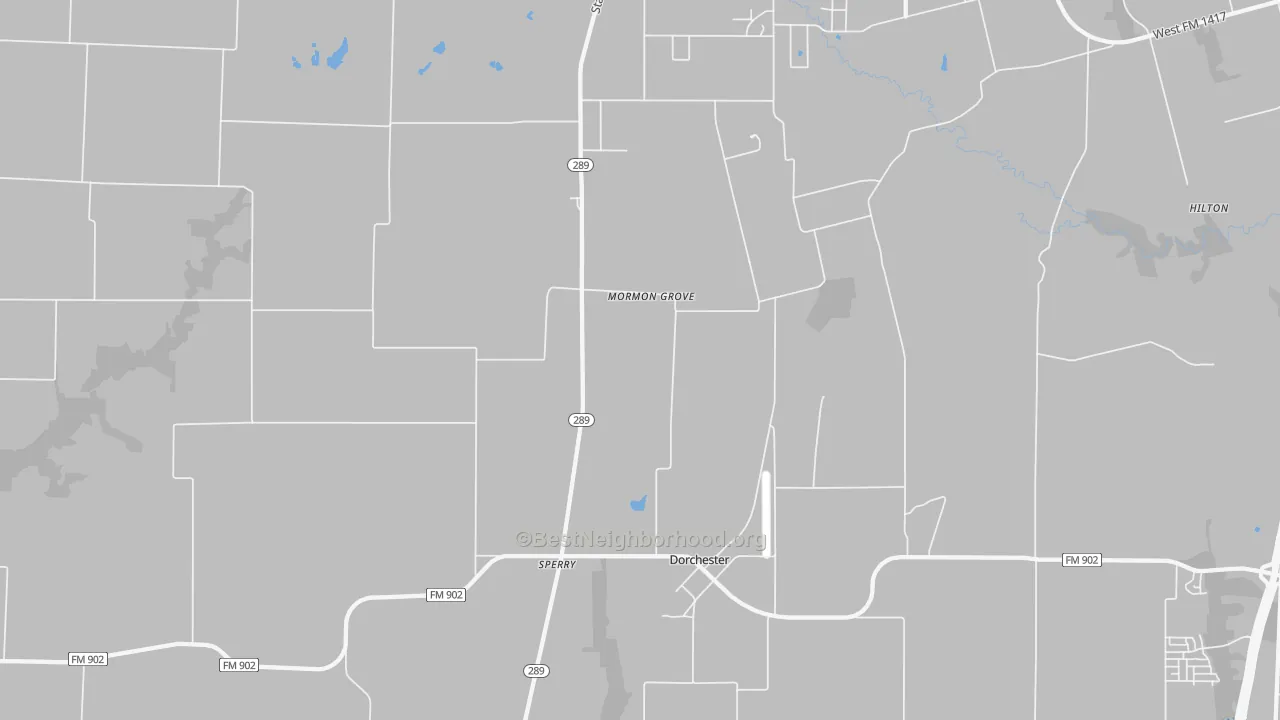 Transit Grade map of Dorchester, TX