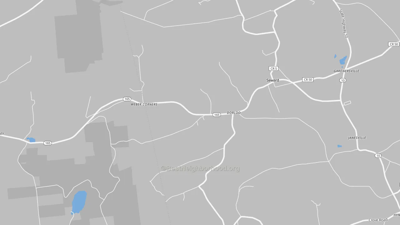 Transit Grade map of Dorloo, NY