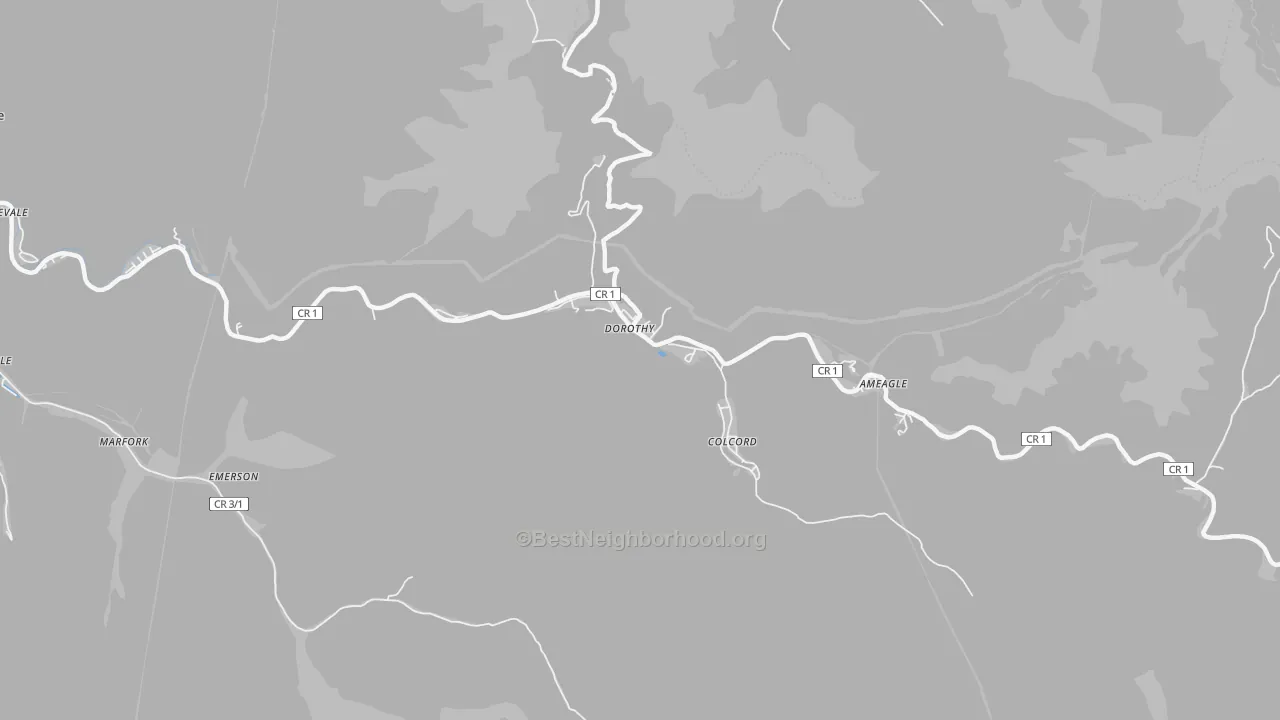 Transit Grade map of Dorothy, WV