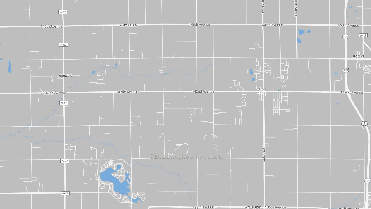 Transit Grade map of Dorr, MI