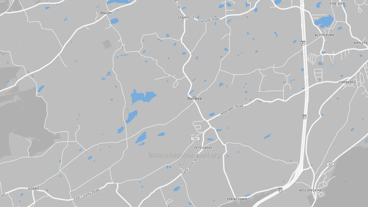 Transit Grade map of Dorrance, PA