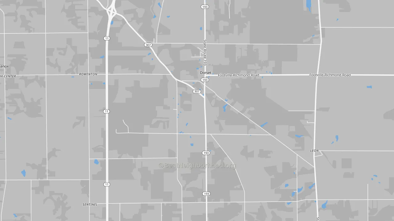 Transit Grade map of Dorset, OH
