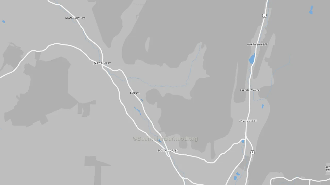 Transit Grade map of Dorset, VT