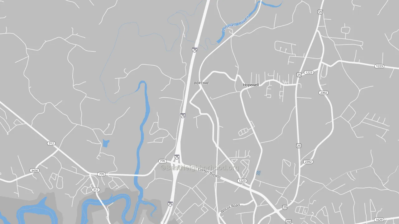 Transit Grade map of Dortha, KY