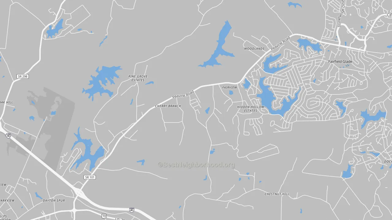 Transit Grade map of Dorton, TN