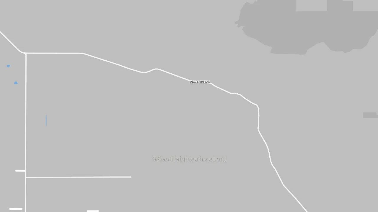 Transit Grade map of Dos Cabezas, AZ