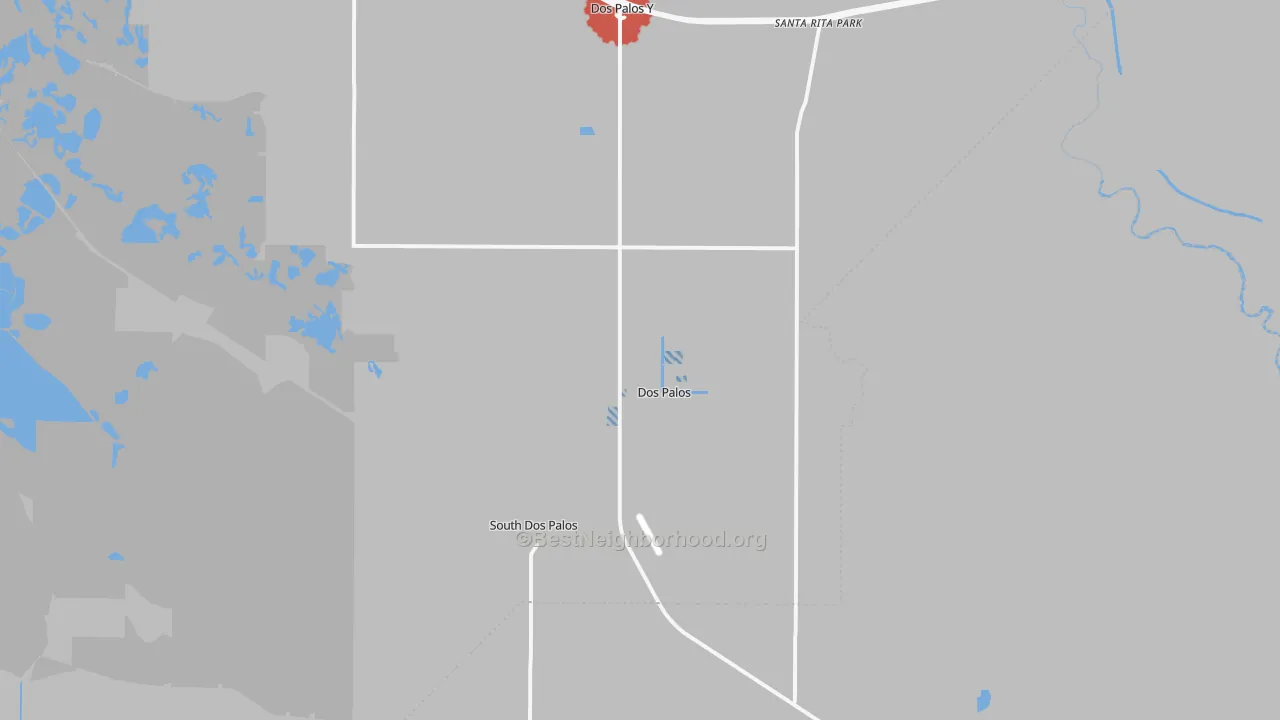 Transit Grade map of Dos Palos, CA