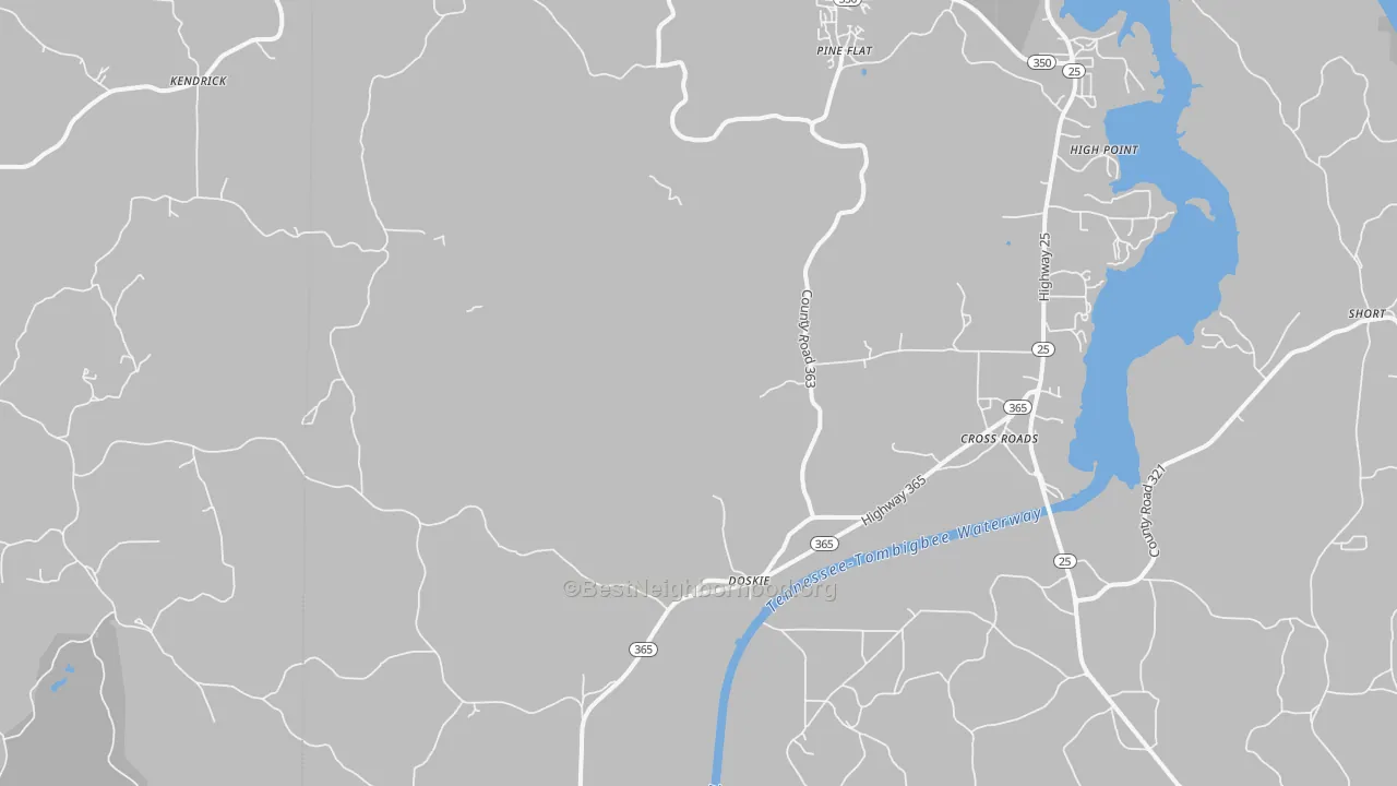 Transit Grade map of Doskie, MS