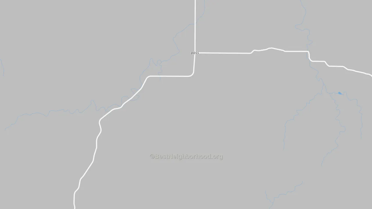 Transit Grade map of Doss, TX