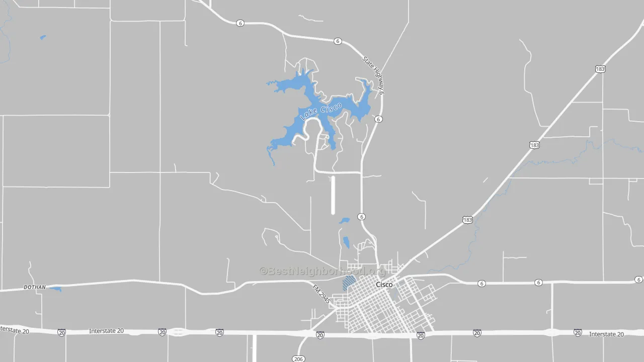 Transit Grade map of Dothan, TX