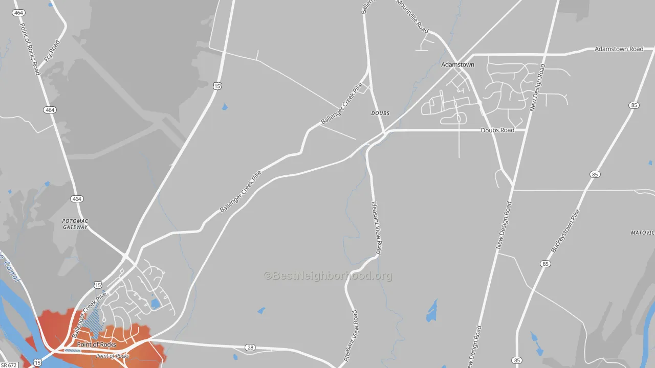Transit Grade map of Doubs, MD