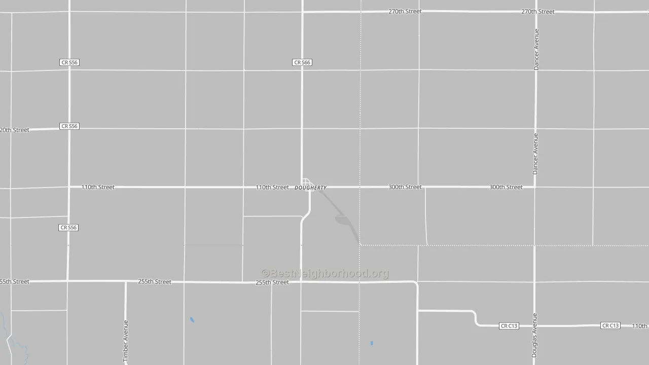 Transit Grade map of Dougherty, IA